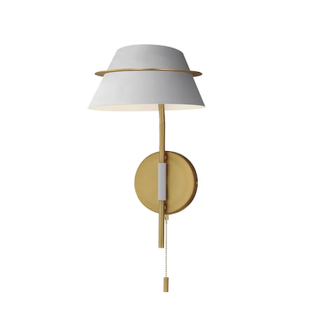 Maxim Lighting Lucas Single Sconce with Switch, Natural Aged Brass 25220LFGNAB